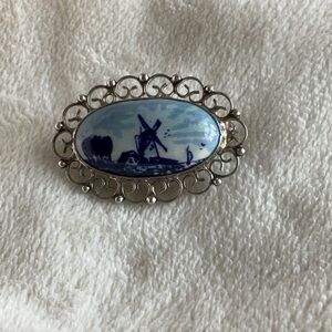 Dutch Windmill Brooch